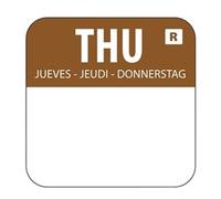 Hygiplas Removable Colour Coded Food Labels Thursday (1000 pack)
