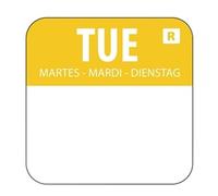 Hygiplas Removable Colour Coded Food Labels Tuesday (000)