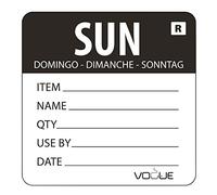 Hygiplas Removable Day of The Week Label Sunday (Pack of 500)