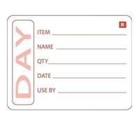 Hygiplas Removable Prepped Food Labels (500 pack)