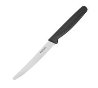 Hygiplas Serrated Tomato Knife Black 10.5cm