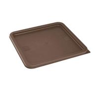 Hygiplas Square Food Storage Container Lid Brown Large