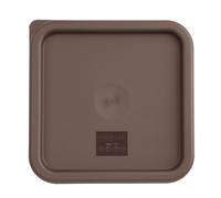 Hygiplas Square Food Storage Container Lid FX141, Brown, Medium