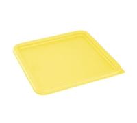 Hygiplas Square Food Storage Container Lid Yellow Large