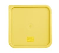 Hygiplas Square Food Storage Container Lid Yellow Large
