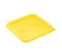 Hygiplas Square Food Storage Container Lid Yellow Small