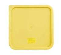 Hygiplas Square Food Storage Container Lid Yellow Large