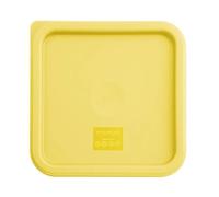 Hygiplas Square Food Storage Container Lid Yellow Medium