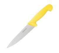 Hygiplas Stainless Steel Chef Knife Dishwasher Safe C815, Yellow 15.5cm