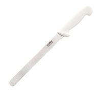 Hygiplas Stainless Steel Serrated Slicer, Dishwasher Safe, White, 24.8cm
