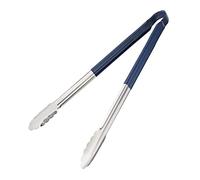 Hygiplas Stainless Steel Serving Tongs 405mm, Blue