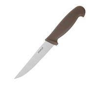 Hygiplas Vegetable Knife Serrated Brown 10.5cm - Strong and Durable Stainless Steel Blade Kitchen Knife for Vegetables FX125