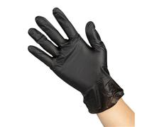 Hygiplas Vinyl Powder Free Glove Black - Size L (Pack 100)