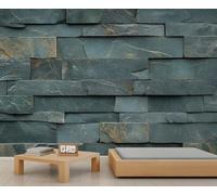 HYGIUID Slate Mural Rustic Stone Texture Wallpaper Minimalist Wall Mural Giant Home Living Room Dining Room Wall Decor Poster (Non-self-Adhesive)
