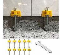HYGJ 10pcs Tile Support, Ceramic Tile Holder, 2-9.5cm Tile Lifter Height Regulator, Wall Tile Height Locator, Wall Levelling System, Home Decorating Master use Gadgets, Yellow
