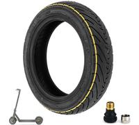 HYGJ Yellow Striped 60/70-6.5 Radial Tubeless Tyre Replacement Wheels for Segway Ninebot Max G30/Max G30D/Max G30 LP/G30E Electric Scooter Thick Wear-resistant Non-slip Tyres 10 Inch (1 Piece)