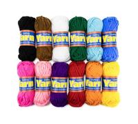 Hygloss Assorted Acrylic Yarn Set - 12 Unique Colors Skeins - Crochet Yarn for Crocheting & Knitting - 100% Acrylic Yarn Bulk Pack - Soft and Smooth Yarn - 1 Pack (12 Skeins)