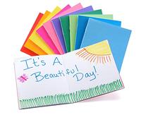 Hygloss Notebook, Sketch Pad, Journal for Drawing, Writing and Scrapbooking, paper, Assorted Colors, 2 ¾ x 4 ¼-inch-20 per Pack