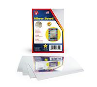 Hygloss Products 28570 5x7-100-sheets Mirror Board Sheets-for Arts and Crafts, 5 x 7 inch, Silver, 100 Pack