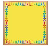 Hygloss Products Alphabet Kids Lower Case Die-Cut Bulletin Board Border - Classroom Decoration - 3 x 36 Inch, 12 Pack (33621)