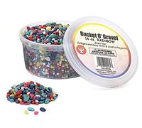 Hygloss Products Craft Rocks, Mini Stones for Art Projects - Bucket O' Gravel, Rainbow, 1 lb