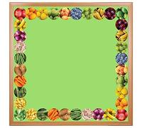 Hygloss Products Fruits and Veggies Die-Cut Bulletin Board Border - Classroom Decoration - 3 x 36 Inch, 12 Pack, Multicolor