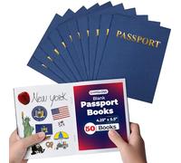 Hygloss Products, Inc Little Travelers Pocket Journal-24 Blank Pages, Blue, 4 ¼” X 5 ½”