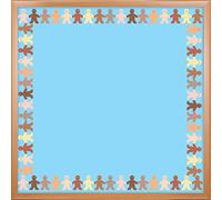 Hygloss Products, Inc Multicultural People Bulletin Board (33607), 3 x 36 Inches