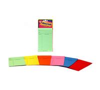 Hygloss Products Library Checkout Cards - Bright Colored Due Date Note Cards - 3 x 5 Inches, 50 Pack
