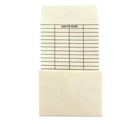 Hygloss Products Manila Library Pockets - Self Adhesive Due Date Envelopes - 6.25 x 3.5 Inches, 50 Pack