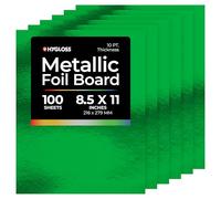 Hygloss Products Stock Sheets Arts & Crafts, Classroom Activities & Card Making, Green, 8.5 x 11-Inch