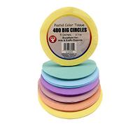 Hygloss Products Tissue Paper Circles - Great for Arts & Crafts, DIY Projects, Classroom Activities and More - Pre-Cut, 5 Inches - 80 Each of 6 Assorted Pastel Colors - 480 Pieces (HYG88255)