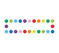 Hygloss Smiley Face Kids Name Plates, Paper, 9.5" x 2 7/8"