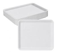 Hygloss White Foam Trays 9 x 11-Inch - Pack of 25 - Versatile Trays for Crafts & Food - Ideal Foam Tray for Food, Meat, Craft Projects - Durable Tray - Disposable & Reusable