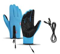 HygoSport Rechargeable Heated Electric Touchscreen Gloves,HygoSport Ultimate Touchscreen Thermal Winter Gloves,Unisex Thermal Gloves,Windproof Waterproof (M,Navy)