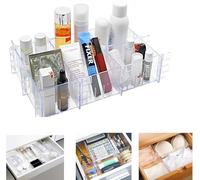 HYGRAD 15 Pcs Drawer Dividers Kitchen Drawer Organiser Acrylic Separators For Cupboard Office Utensils Storage Organiser Dividers