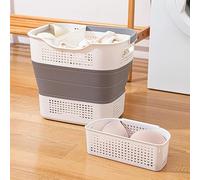 HYGRAD® 43L Collapsible Laundry Basket Heavy Duty Pop Up Clothing Washing Storage Bucket Laundry Hamper Telescopic Fold Away Space Saving Laundry Storage Hamper