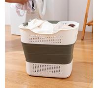 HYGRAD® 43L Telescopic Laundry Basket Hamper Heavy Duty Collapsible Laundry Basket With Handles Dry Cleaning Basket