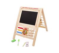 HYGRAD® 7 in 1 Kids Educational Easel Blackboard Multi-Activity Drawing Board Alphabet Numbers WhiteBoard