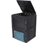 Hygrad Built to Survive 300L Garden Compost Bin Waste Compost Converter Garden Bin in Black Hygrad Built to Survive Black