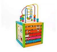 Hygrad Built to Survive 5 in 1 Wooden Activity Cube Kids Educational Multipurpose Baby Learning Toys Hygrad Built to Survive Multicolor