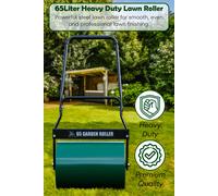 Hygrad Built to Survive 65L Garden Lawn Roller Sand Water Barrel Metal Drum Grass Leveller in Green Hygrad Built to Survive Green