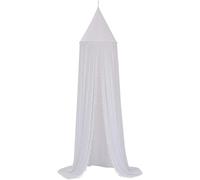 HYGRAD BUILT TO SURVIVE Children Bed Canopy Round Dome, Nursery Decorations, Mosquito Net, Kids Princess Play Tents, Room Decoration for Baby (White Canopy With Silver Stars)