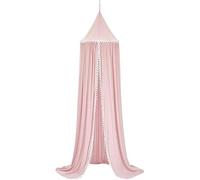 HYGRAD BUILT TO SURVIVE Children Bed Canopy Round Dome, Nursery Decorations, Mosquito Net, Kids Princess Play Tents, Room Decoration for Baby (Pink Canopy Without Stars)