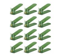 Hygrad Built to Survive Clear Adjustable Acrylic Shoe Slot Organizer 12 Pack Stackable Space Saver Rack For Closet & Wardrobe, 3-Height Shoe Holder