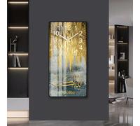 Hygrad Built to Survive Crystal Porcelain Print Decorative Islamic Wall Clock Calligraphy Modern Style