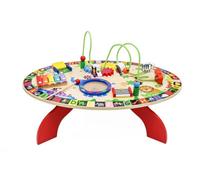 Hygrad Built to Survive Kids Educational Toy Wooden Toddler Activity Table Multi-Functional Kids Sensory Toy With Bead Maze, Shape Sorter & More Durable