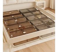 Hygrad Built to Survive Large Under Bed Storage Boxes Slim Organiser Box Wheels Slide Out Stackable Box