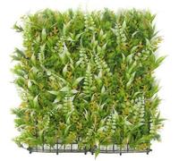 Hygrad Built to Survive Pack Of 12 X Artificial Boxwood Topiary Screen Wall Hedge Grass 50X50Cm For Indoor/outdoor - Lime Green