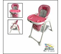 Hygrad Built to Survive Portable 3 In 1 Foldable Baby High Chair Toddler Height Back Adjustable - Blue